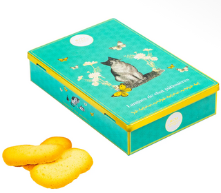 Cat Tongue French Butter Cookies in Tin