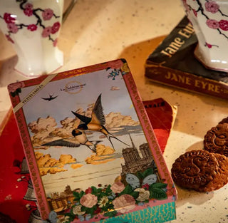 Chocolate French Shortbread in Paris Sky Keepsake Tin