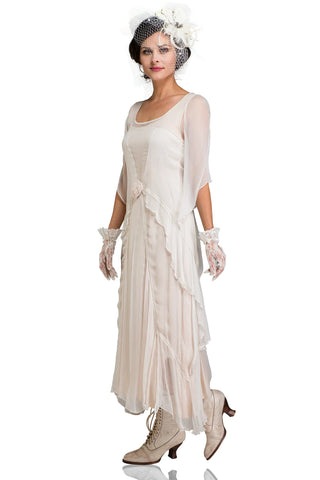 Vintage Inspired Wedding Dress in Ivory