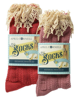 Lacy Slouch Socks by April Cornell