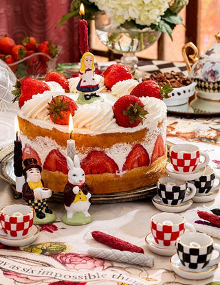Alice in Wonderland Cake Toppers Set of 9