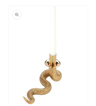 Enchanted Serpent Candlestick Holder