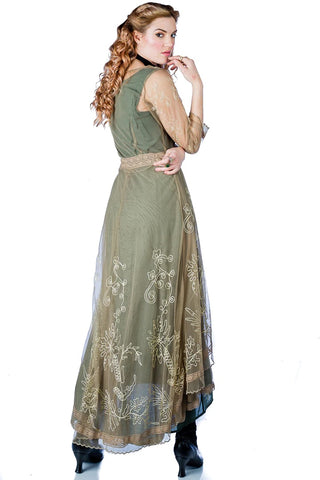 Bridgerton Sage Soirée Dress