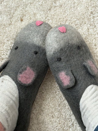 Mousekins Boiled Wool Slippers