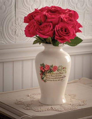 Roses Full of Dew Vase