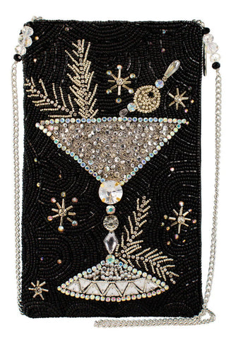 Holiday Spirits Mary Frances Crossbody Phone Bag