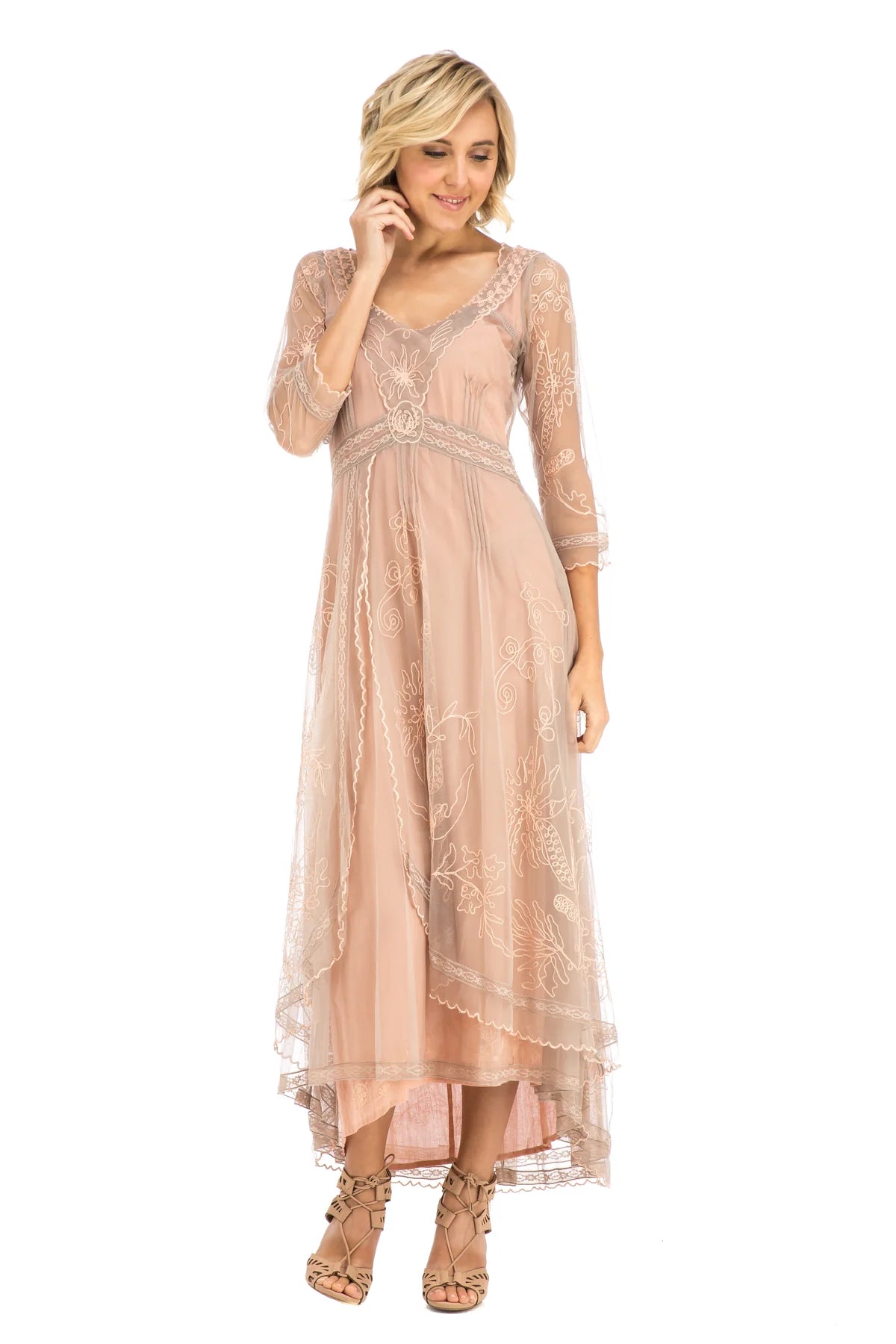 downton abbey garden party dress 1920s evening gowns
