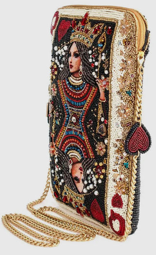 Queen of Hearts Mary Frances Beaded Bag