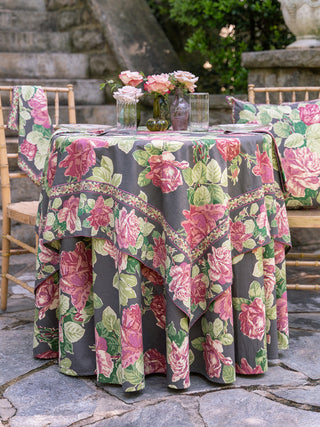 Jane Austen Rose Round Tablecloth