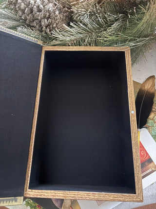 Memories of Christmas Past Wooden Box & Card Keeper