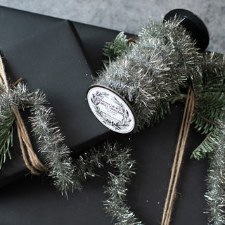 Spool of Vintage Silver Tinsel Garland