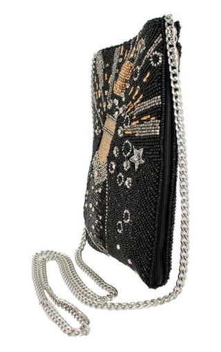 Bubbly Beaded Champagne Crossbody