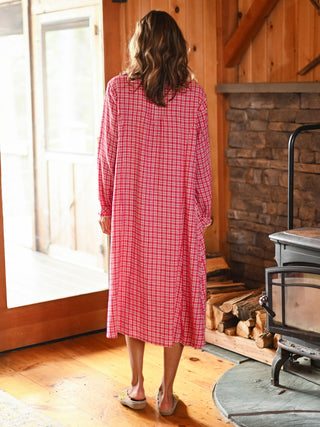Kansas Farm Girl Cozy Plaid Nightie