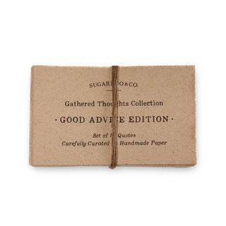 50 Gathered Thoughts of Good Advice