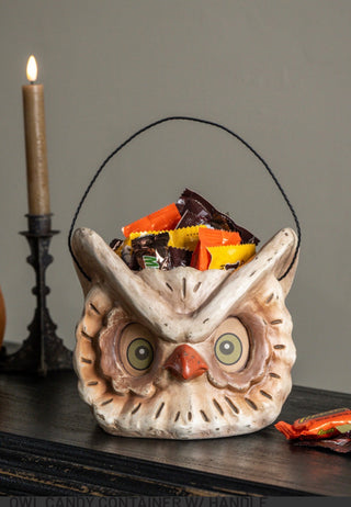 Octavius Owl Candy Bucket