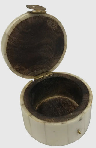 Carved Scrimshaw Ring Box