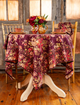 Harvest Farmhouse Tablecloth Wine