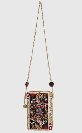 Queen of Hearts Mary Frances Beaded Bag