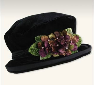 Devon Violet Velvet Hat