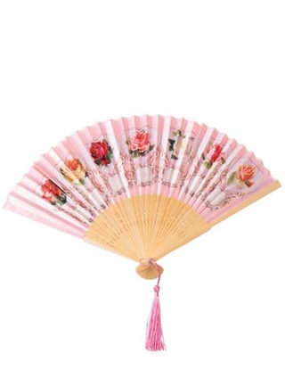 Ravishing Roses Folding Fan