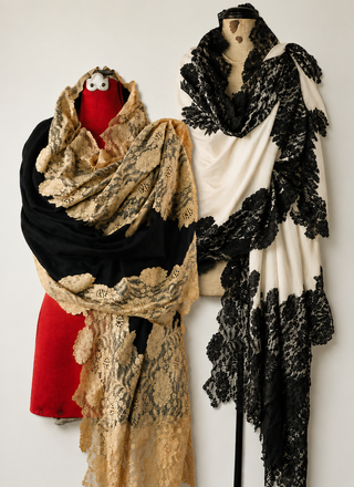 Parisian Lace Cashmere Wrap