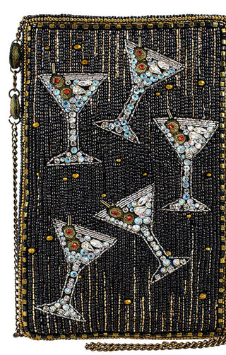Sip Happens Mary Frances Beaded Bag