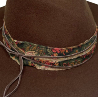 Beth Outback Hat with Vintage Trims