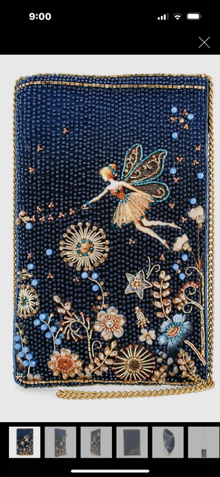 Pixie Dust Mary Frances Beaded Crossbody