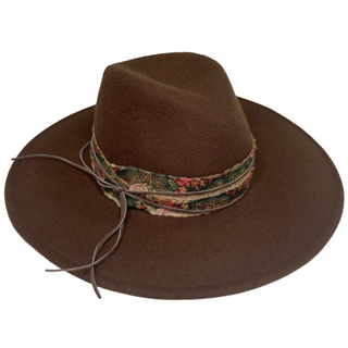 Beth Outback Hat with Vintage Trims
