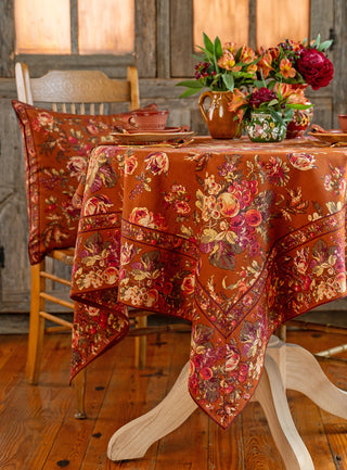 Harvest Farmhouse Tablecloth Nutmeg