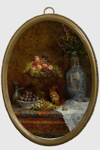 The Unexpected Dinner Guest Framed Oval Print