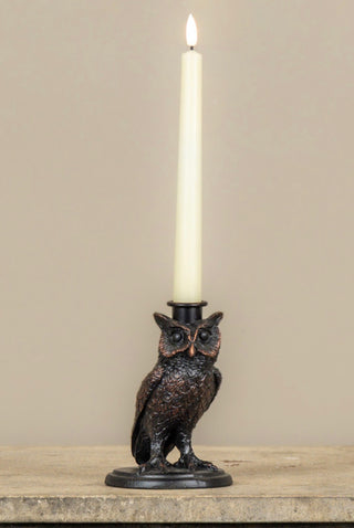 Edwardian Owl Candleholder