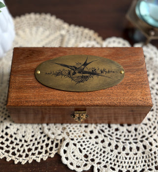 Victorian Swallow Keepsake Box