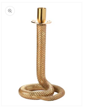 Enchanted Serpent Candlestick Holder