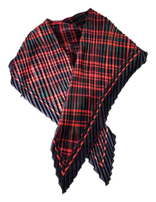 Highlander Pleated Tartan Shawl