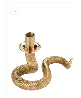 Enchanted Serpent Candlestick Holder