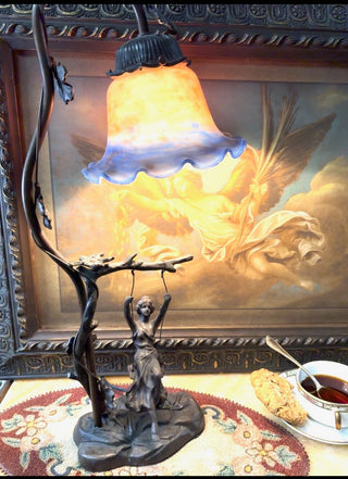 Maiden on a Swing Lamp