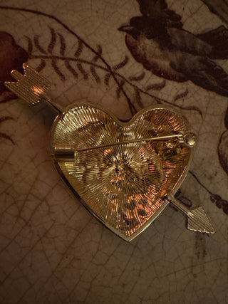 Lovestruck Heart Brooch