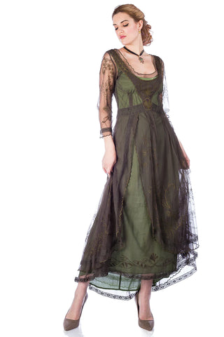 Elizabeth Emerald Tea Party Dress