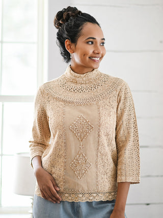Candlelight Lace Victoria Blouse