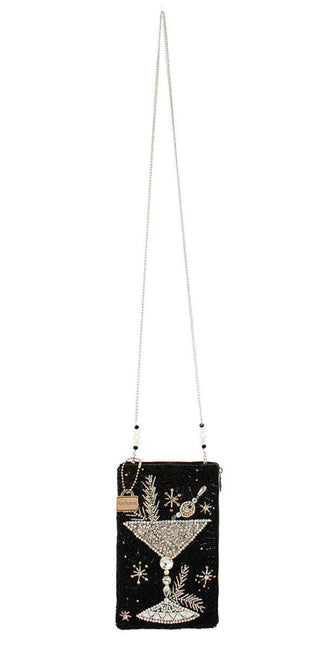 Holiday Spirits Mary Frances Crossbody Phone Bag