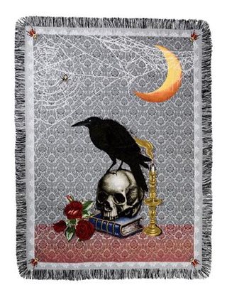 Nevermore Halloween Throw