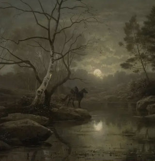 Moonscape Headless Horseman Framed Print