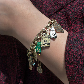 Cat Wisdom Charm Bracelet