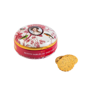 French Tin of Bergamot Tea Shortbread Cookies