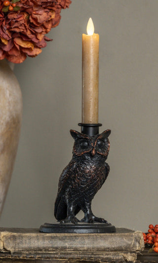 Edwardian Owl Candleholder