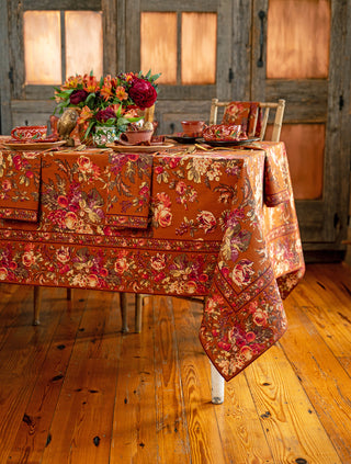 Harvest Farmhouse Tablecloth Nutmeg