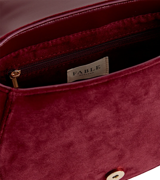 “Enchanted Forest Fox” Velvet Saddle Bag