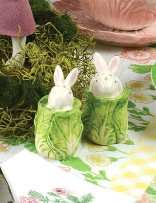 Cottontail Cabbageware Salt and Pepper Shakers