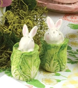 Cottontail Cabbageware Salt and Pepper Shakers